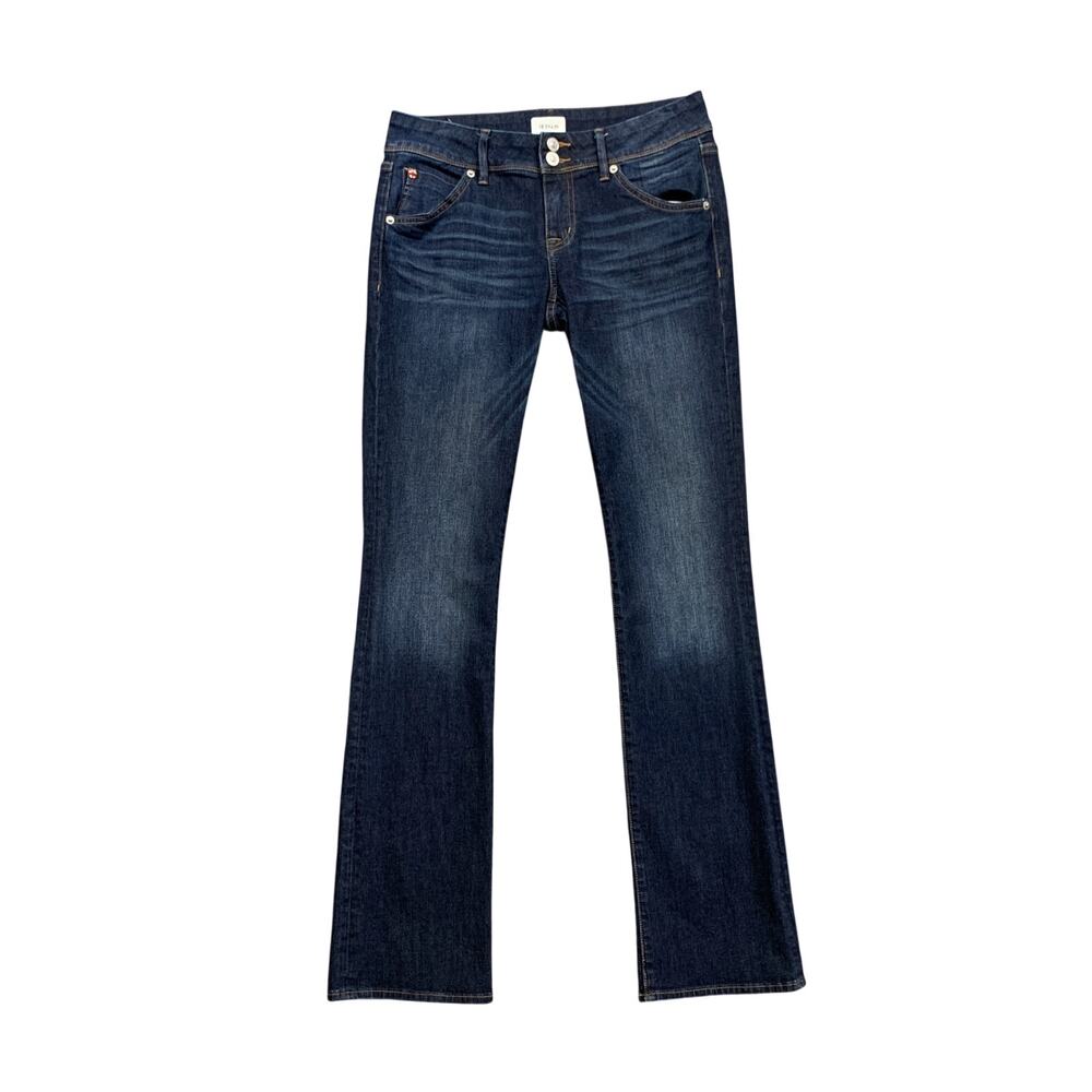 Hudson Jeans Womens 27 Blue Beth Flap Pocket Baby Bootcut Low Rise Y2K Retro